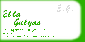 ella gulyas business card