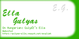 ella gulyas business card